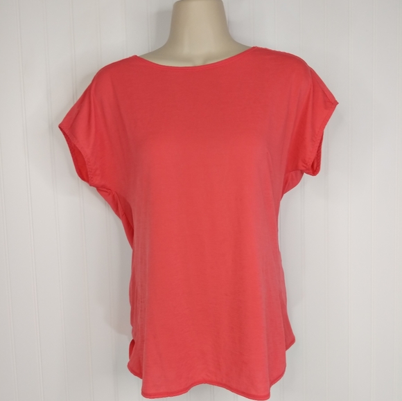 ZELLA Open Twist Back Coral Athletic Top Sz S - Picture 2 of 10